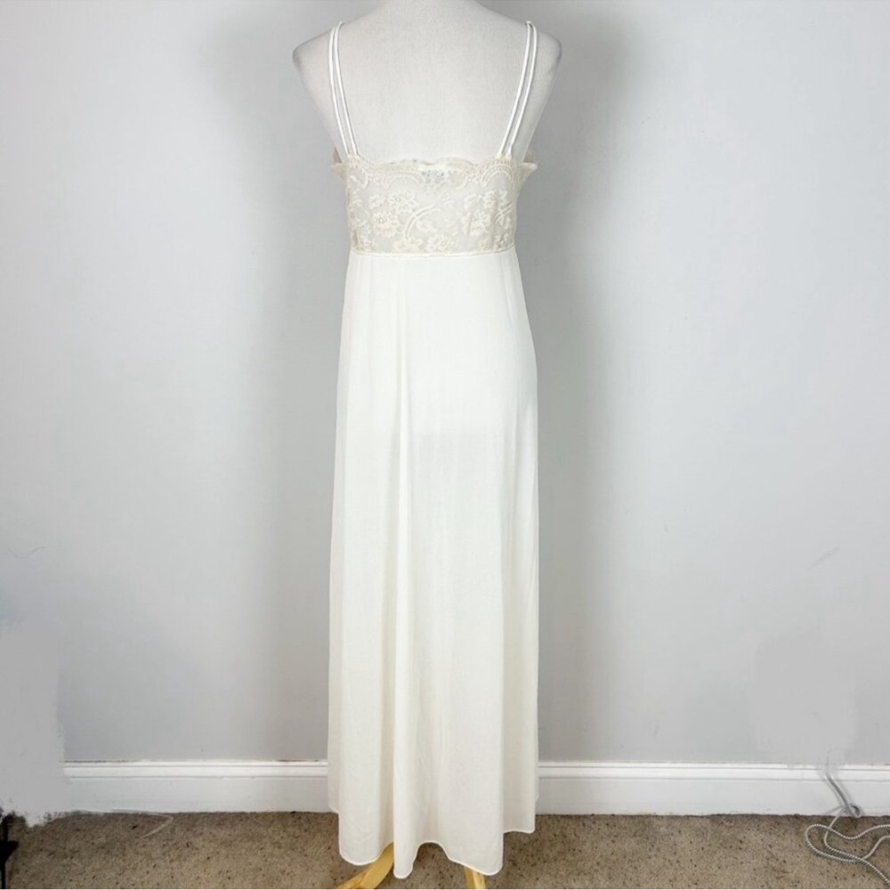 Vintage Eve Stillman Long Nightgown Lace Bodice - Picture 4 of 7